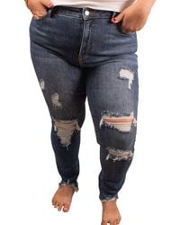 Blakeley - Distressed Skinny Jean - Lyst