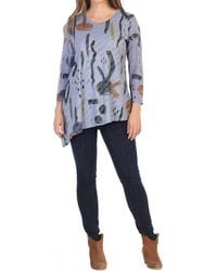 Jess & Jane - Surprise Double Knit Asymmetric Top - Lyst