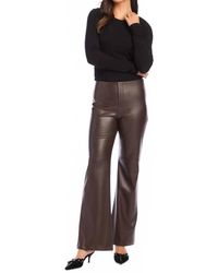 Fifteen Twenty - Finley Faux Leather Wide-Leg Pants - Lyst