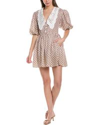 Maje - Linen Mini Dress - Lyst