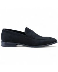 Infinity Leather - Suede Moccasin Loafers Smart Slip-On Shoes - Lyst