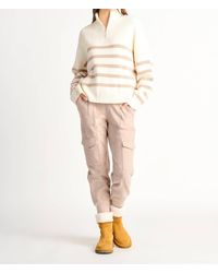 Dex - Half Zip Stripe Sweater - Lyst