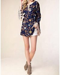 Kori - Long Sleeve Floral Tunic - Lyst