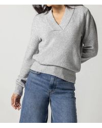 Lilla P - Long Sleeve V-Neck Sweater - Lyst