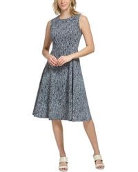 Calvin Klein - Party Knee-length Fit & Flare Dress - Lyst