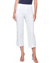 Charlie b - Cropped Pull-On Twill Pants With Hem Tab - Lyst