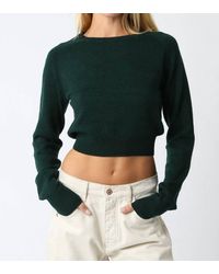 Olivaceous - Luz Cropped Knit Top - Lyst