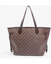 Louis Vuitton - Neverfull Damier Ebene Coated Canvas Tote Bag - Lyst