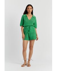 Chinti & Parker - Cotton Crochet Shorts - Lyst