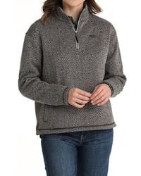 Cinch - Herringbone Sweater Knit Pullover - Lyst