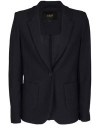Seventy - Fitted Technical Mesh Blazer With Classic Lapel - Lyst