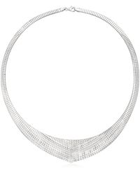 Ross-Simons - Italian Sterling Silver Graduated Cleopatra Necklace - Lyst