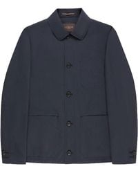 Incotex - Button-Up Minimalist Cotton Jacket - Lyst