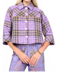 Ivy Jane - Swing Plaid Jacket - Lyst