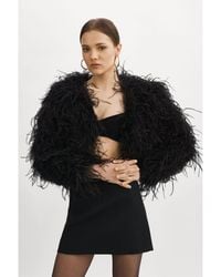 Lamarque - Hallie Ostrich Feather Jacket - Lyst