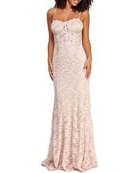 City Studios - Juniors Full Length Lace Evening Dress - Lyst