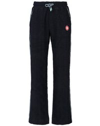 CASABLANCA - Textured Trousers With Relaxed Fit - Lyst
