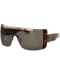 Palm Angels - Sunglasses Shield Rimless, Havana Frame And Dark Lens Peri032Losangeles6007 - Lyst