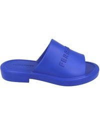 Ferragamo - Giuneva Logo Embossed Slides - Lyst