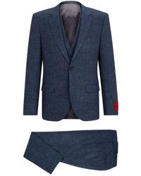 HUGO - Slim-fit Three-piece Suit - Lyst