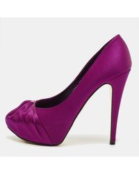 Gina - Satin Clair Hoodie Platform Pumps - Lyst