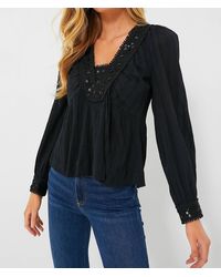 Sea - Charlotte Embroidery Long Sleeve Top - Lyst