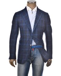 Sartorio Napoli - Dark- Windowpane Wool Sport Jacket - Lyst