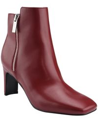 Calvin Klein - Kccoli2 Square Toe Faux Leather Ankle Boots - Lyst