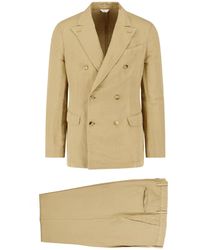 Boglioli - Double-Breasted Cotton Linen Suit - Lyst