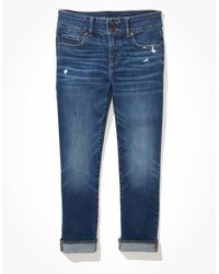 American Eagle Outfitters - Ae Ne(x)t Level Low-rise Artist Crop Jean - Lyst