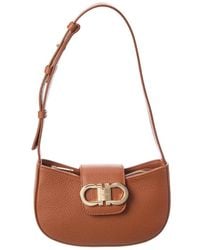 Ferragamo - Gabry Leather Shoulder Bag - Lyst