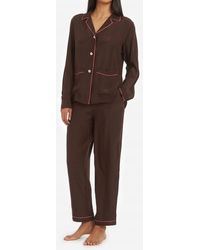 The Sleep Code - Ayla Washable Silk Pj Set - Lyst