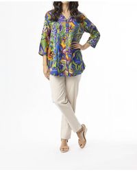 Orientique - Zapallar Pleated Long Sleeve Top - Lyst