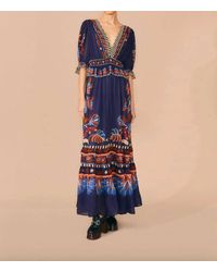 FARM Rio - Nature Beauty Short Sleeve Maxi Dress - Lyst