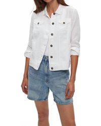 Michael Stars - Jean Linen Jacket - Lyst