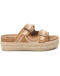 Xti - Refresh Cork Footbed Crochet Sandals By - Lyst