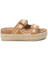 Xti - Refresh Cork Footbed Crochet Sandals By - Lyst