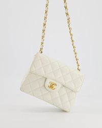 Chanel - Vintagecaviar Mini Square Flap Bag With 24k Gold Hardware - Lyst