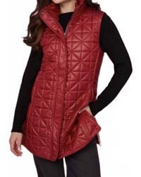 Renuar - Sleeveless Quilted Vest Jacket - Lyst