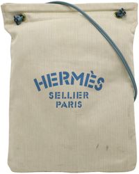 Hermès - Aline Canvas Shoulder Bag (pre-owned) - Lyst