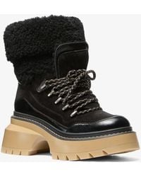 Michael Kors - Shiloh Mixed-Media Boot - Lyst