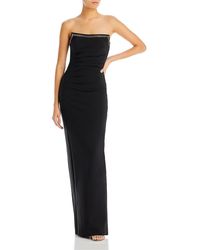 Chiara Boni - Everly Embellished Strapless Cocktail And Party Dress - Lyst