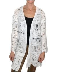Pol - Aubrey Open Knit Kimono Sweater - Lyst