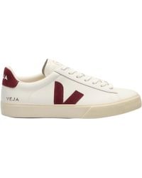 Veja - Campo Grenat Low-Top Sneakers With Suede Accents - Lyst