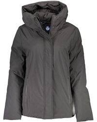 North Sails - Sleek Hooded Jacket With Chic Applique - Lyst
