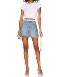 Pistola - Rhea Mid Rise Mini Skirt - Lyst