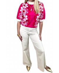 Thml - Flower Knit Sweater Top - Lyst