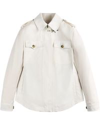 Fay - Shirt Jacket With Distinctive Hook Closure - Lyst