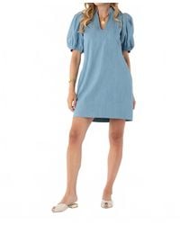 Emily Mccarthy - Hampton Denim Mini Dress - Lyst