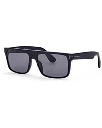 Tom Ford - Sunglasses Rectangle Full Rim, Matte Frame And Smoke Polarized Lens Ft0999-N02D - Lyst